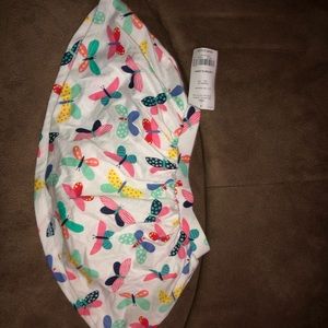 White skirt with butterflies